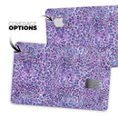 Purple Watercolor Leopard Pattern - Premium Protective Decal Skin-Kit for the Apple Credit Card