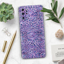 Purple Watercolor Leopard Pattern - Premium Vinyl Skin Decal for Samsung Galaxy S25 Ultra, S24, S23, S22 & All Galaxy S Models