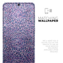 Purple Watercolor Leopard Pattern - Premium Vinyl Skin Decal for Samsung Galaxy S25 Ultra, S24, S23, S22 & All Galaxy S Models