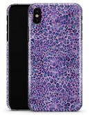 Purple Watercolor Leopard Pattern - iPhone X Clipit Case