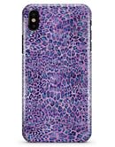 Purple Watercolor Leopard Pattern - iPhone X Clipit Case