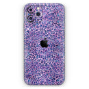 Purple Watercolor Leopard Pattern - Vinyl Skin Wrap for iPhone 17 Pro Max, 17 Pro, 17 Air, 17, 16 & All Models — Soft Matte or Ultra Gloss