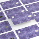 Purple Watercolor Polka Dots - Premium Protective Decal Skin-Kit for the Apple Credit Card