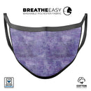 Purple Watercolor Polka Dots - Made in USA Mouth Cover Unisex Anti-Dust Cotton Blend Reusable & Washable Face Mask with Adjustable Sizing for Adult or Child