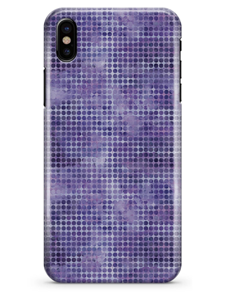 Purple Watercolor Polka Dots - iPhone X Clipit Case