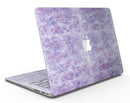 Purple Watercolor Quatrefoil - MacBook Air Skin Kit