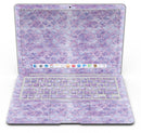 Purple Watercolor Quatrefoil - MacBook Air Skin Kit