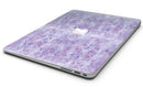 Purple Watercolor Quatrefoil - MacBook Air Skin Kit