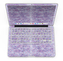 Purple Watercolor Quatrefoil - MacBook Pro with Retina Display Full-Coverage Skin Kit