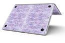 Purple Watercolor Quatrefoil - MacBook Pro with Retina Display Full-Coverage Skin Kit