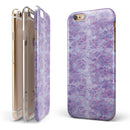 Purple Watercolor Quatrefoil iPhone 6/6s or 6/6s Plus 2-Piece Hybrid INK-Fuzed Case