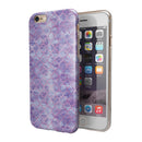 Purple Watercolor Quatrefoil iPhone 6/6s or 6/6s Plus 2-Piece Hybrid INK-Fuzed Case