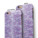 Purple Watercolor Quatrefoil iPhone 6/6s or 6/6s Plus 2-Piece Hybrid INK-Fuzed Case