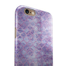 Purple Watercolor Quatrefoil iPhone 6/6s or 6/6s Plus 2-Piece Hybrid INK-Fuzed Case