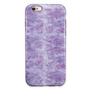Purple Watercolor Quatrefoil iPhone 6/6s or 6/6s Plus 2-Piece Hybrid INK-Fuzed Case
