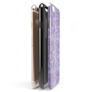 Purple Watercolor Quatrefoil iPhone 6/6s or 6/6s Plus 2-Piece Hybrid INK-Fuzed Case