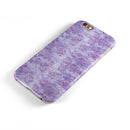 Purple Watercolor Quatrefoil iPhone 6/6s or 6/6s Plus 2-Piece Hybrid INK-Fuzed Case