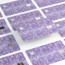 Purple Watercolor Quatrefoil - Premium Protective Decal Skin-Kit for the Apple Credit Card