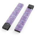 Purple Watercolor Quatrefoil - Premium Decal Protective Skin-Wrap Sticker compatible with the Juul Labs vaping device