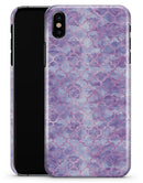 Purple Watercolor Quatrefoil - iPhone X Clipit Case