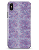 Purple Watercolor Quatrefoil - iPhone X Clipit Case