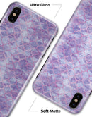Purple Watercolor Quatrefoil - iPhone X Clipit Case
