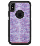 Purple Watercolor Quatrefoil - iPhone X OtterBox Case & Skin Kits