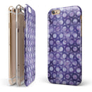 Purple Watercolor Ring Pattern iPhone 6/6s or 6/6s Plus 2-Piece Hybrid INK-Fuzed Case