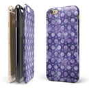 Purple Watercolor Ring Pattern iPhone 6/6s or 6/6s Plus 2-Piece Hybrid INK-Fuzed Case