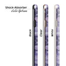 Purple Watercolor Ring Pattern iPhone 6/6s or 6/6s Plus 2-Piece Hybrid INK-Fuzed Case