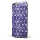 Purple Watercolor Ring Pattern iPhone 6/6s or 6/6s Plus 2-Piece Hybrid INK-Fuzed Case