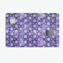Purple Watercolor Ring Pattern - Premium Protective Decal Skin-Kit for the Apple Credit Card