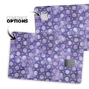 Purple Watercolor Ring Pattern - Premium Protective Decal Skin-Kit for the Apple Credit Card