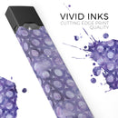 Purple Watercolor Ring Pattern - Premium Decal Protective Skin-Wrap Sticker compatible with the Juul Labs vaping device