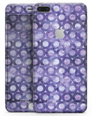 Purple Watercolor Ring Pattern - Skin-kit for the iPhone 8 or 8 Plus