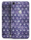 Purple Watercolor Ring Pattern - Skin-kit for the iPhone 8 or 8 Plus