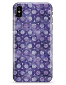 Purple Watercolor Ring Pattern - iPhone X Clipit Case