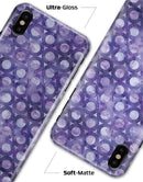 Purple Watercolor Ring Pattern - iPhone X Clipit Case