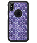 Purple Watercolor Ring Pattern - iPhone X OtterBox Case & Skin Kits