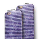 Purple Watercolor Stripes iPhone 6/6s or 6/6s Plus 2-Piece Hybrid INK-Fuzed Case