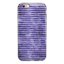 Purple Watercolor Stripes iPhone 6/6s or 6/6s Plus 2-Piece Hybrid INK-Fuzed Case