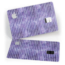Purple Watercolor Stripes - Premium Protective Decal Skin-Kit for the Apple Credit Card