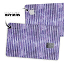 Purple Watercolor Stripes - Premium Protective Decal Skin-Kit for the Apple Credit Card