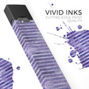 Purple Watercolor Stripes - Premium Decal Protective Skin-Wrap Sticker compatible with the Juul Labs vaping device