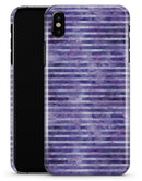 Purple Watercolor Stripes - iPhone X Clipit Case