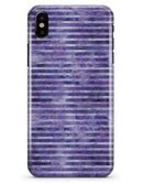 Purple Watercolor Stripes - iPhone X Clipit Case
