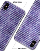 Purple Watercolor Stripes - iPhone X Clipit Case