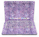 Purple Watercolor Tiger Pattern - MacBook Air Skin Kit