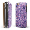 Purple Watercolor Tiger Pattern iPhone 6/6s or 6/6s Plus 2-Piece Hybrid INK-Fuzed Case