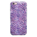 Purple Watercolor Tiger Pattern iPhone 6/6s or 6/6s Plus 2-Piece Hybrid INK-Fuzed Case